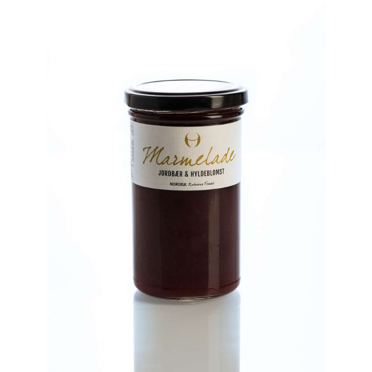 Marmelade med Jordbær & Hyldeblomst