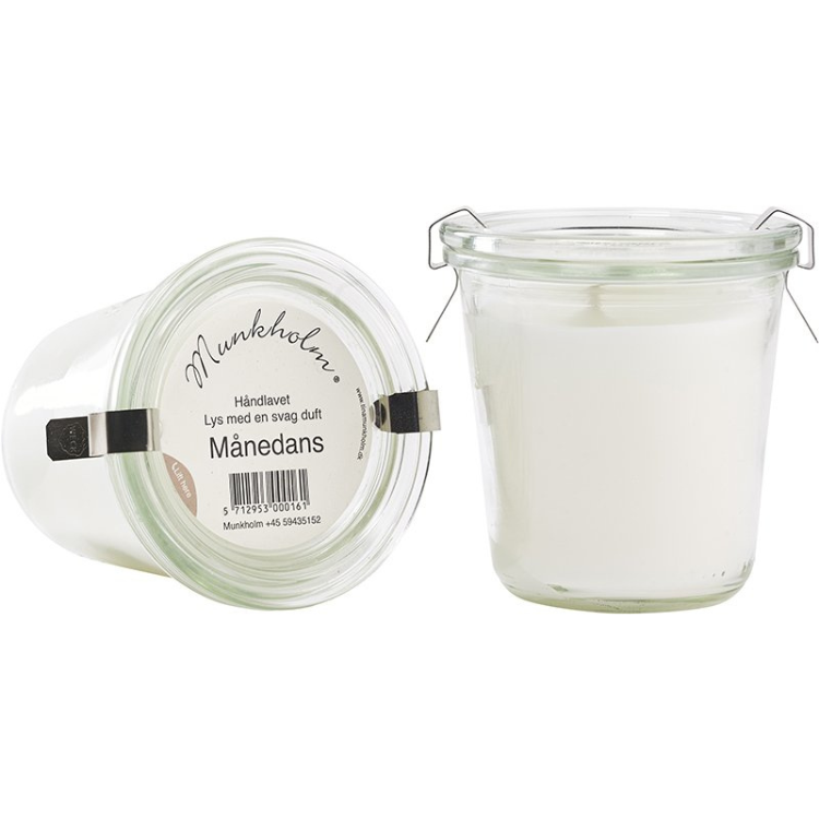 Håndlavet duftlys i glas - Månedans