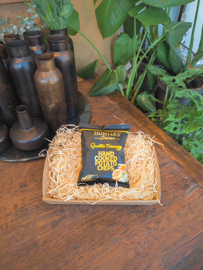 Håndkogte Chips - Ost