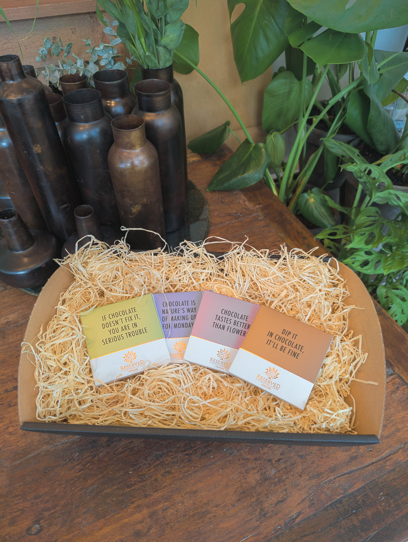 Chocolate is nature's way of making up for mondays - Mørk chokoladeplade