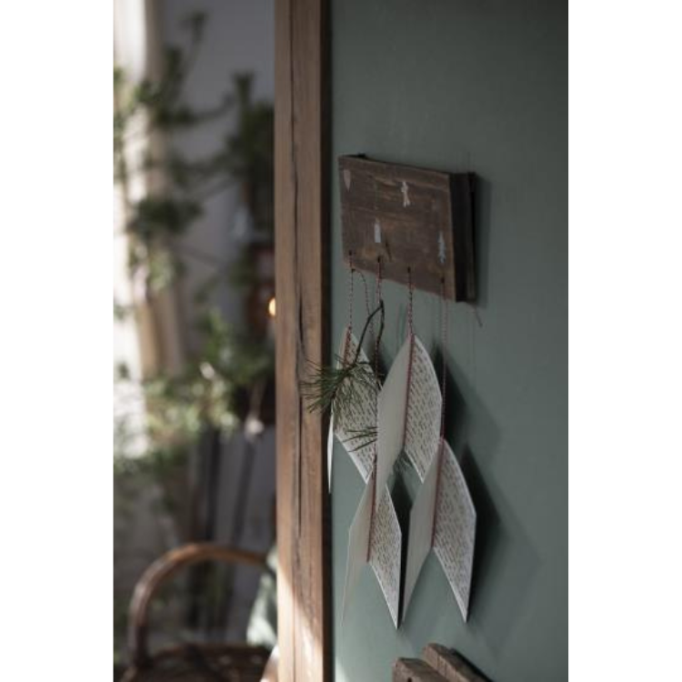 Træskilt adventskalender