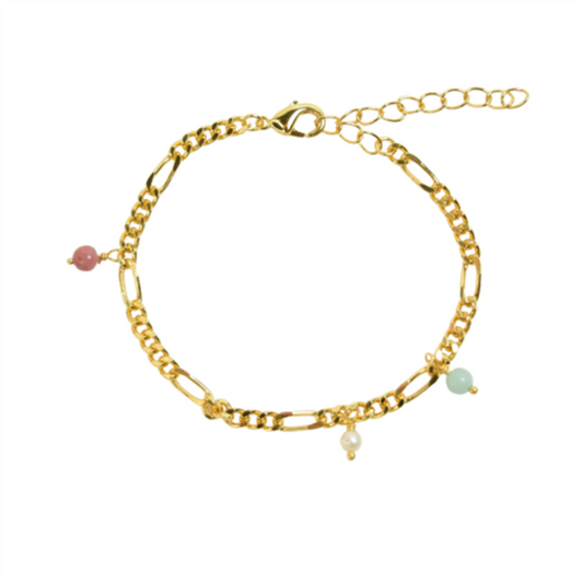 Armbånd - Figaro forgyldt