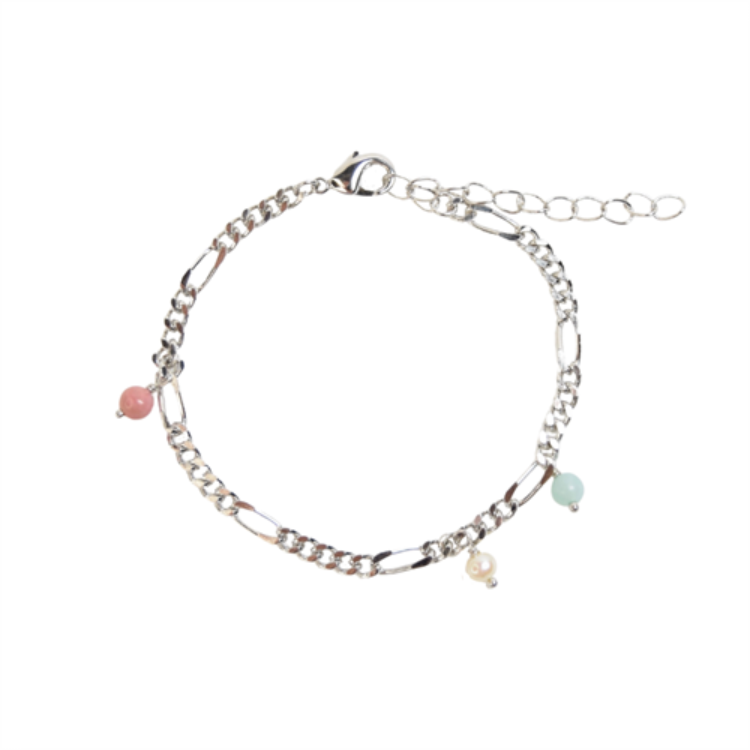 Armbånd - Figaro forsølvet