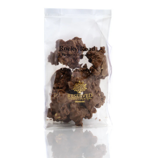 Rocky Road - Mælkechokolade med peanuts & karamel