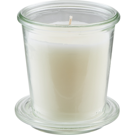 Håndlavet duftlys i glas - Pink Champange