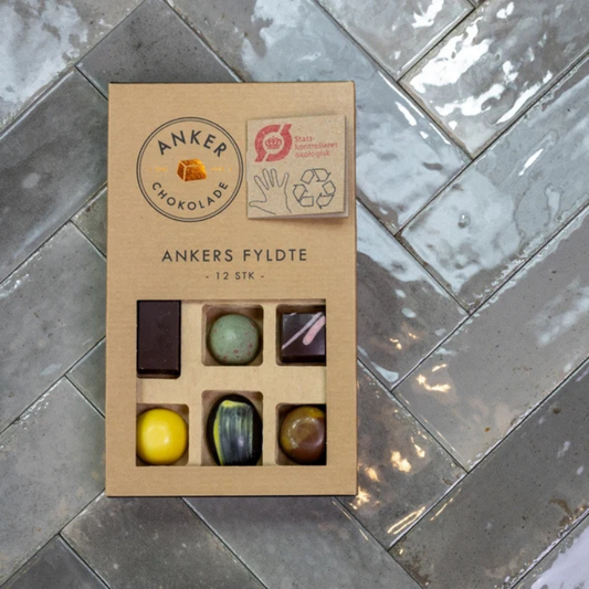 Anker Chokolade - Fyldte 12 stk.