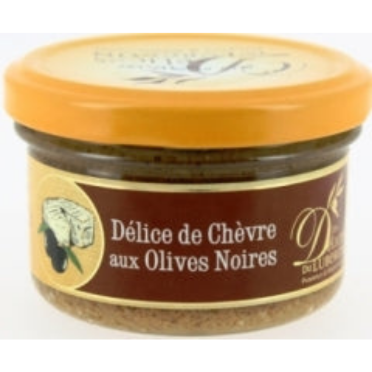 Tapenade af sorte oliven og gedeost